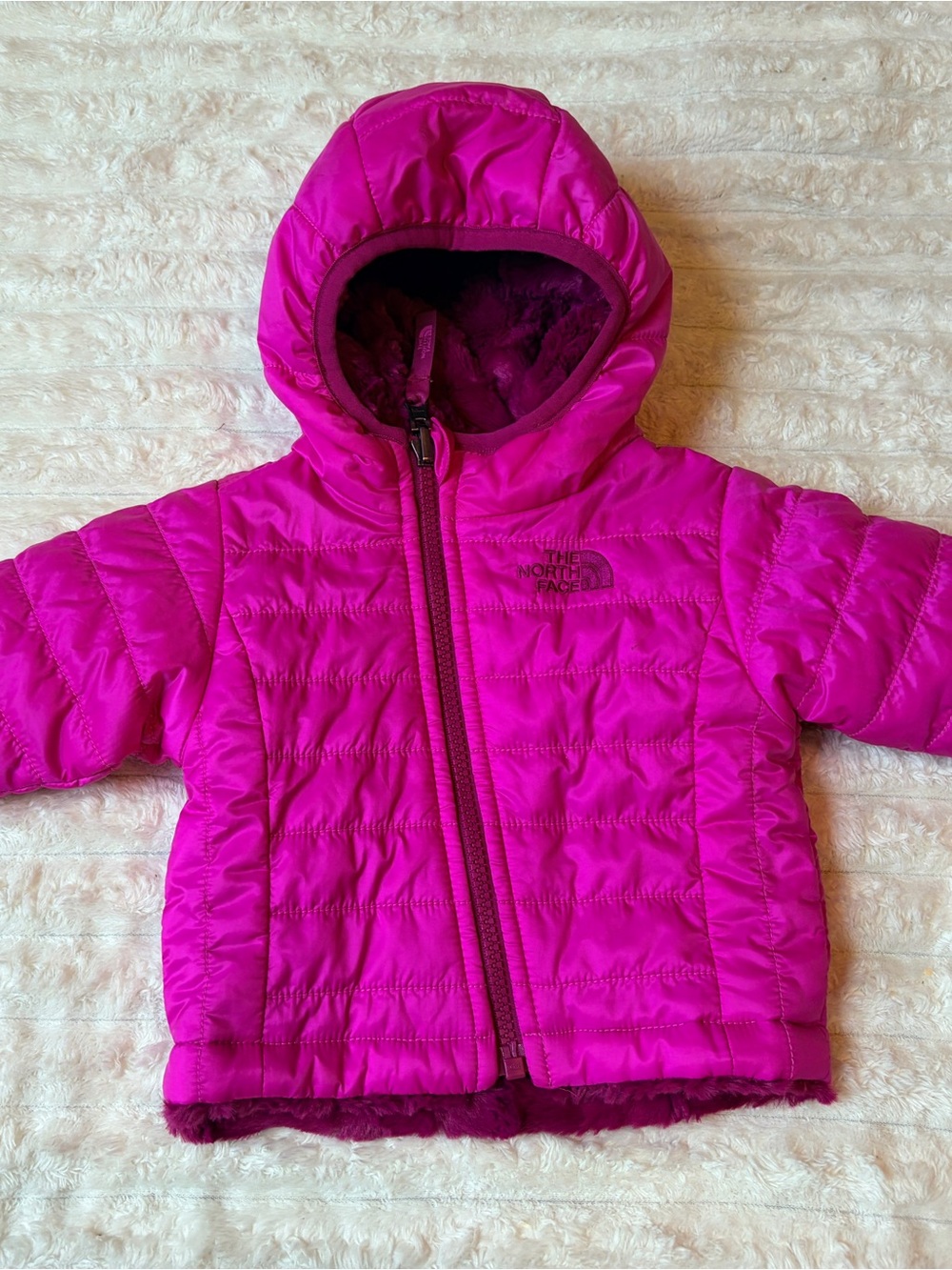 The North Face Reversible Mossbud Swirl Hooded Jacket 0–3M